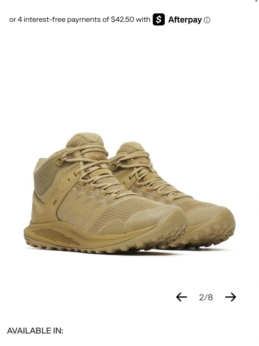 Merrell Nova 3 Mid Tactical Boots in Dark Coyote